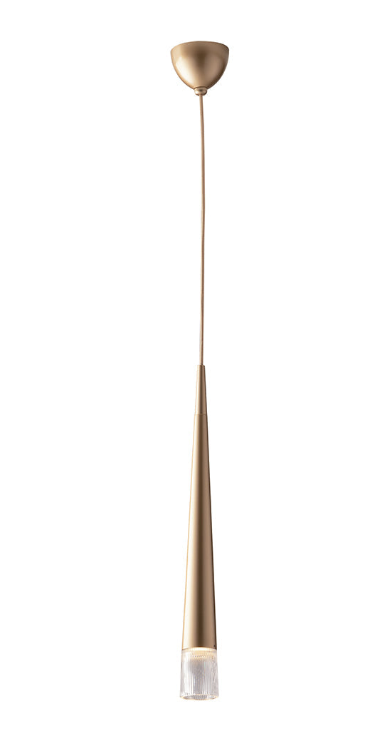 SOSPENSIONE LANCELOT ORO 1XGU10  6X181CM