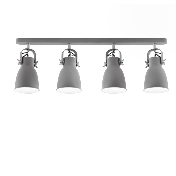 APPLIQUE LEGEND GRIGIA/NICKEL 4XE27 72X16X17,5CM