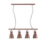 SOSPENSIONE LEGEND CORTEN/RAME 4XE27 85,5X15,5X179CM