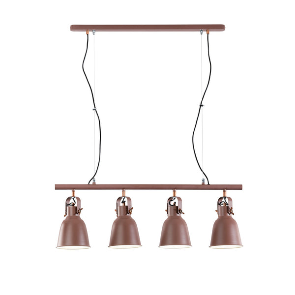 SOSPENSIONE LEGEND CORTEN/RAME 4XE27 85,5X15,5X179CM
