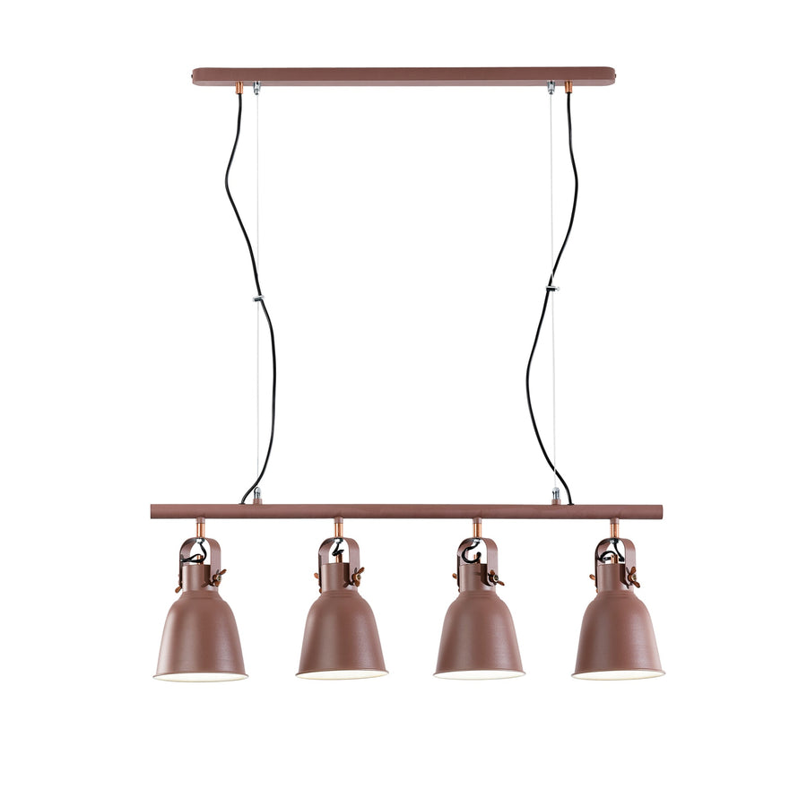 SOSPENSIONE LEGEND CORTEN/RAME 4XE27 85,5X15,5X179CM