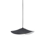 SOSPENSIONE LENGLEN IN FELTRO NERO CAVO 2M PARALUME 50CM 1XE27