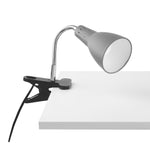 LAMPADA LOGIKO GRIGIA CON PINZA 1XE14 11,5X7,3X36,5CM