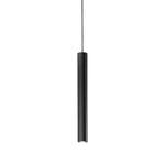 SOSPENSIONE LORD NERA IN ACCIAIO+ALLUMINIO 1XGU10 25W 10X10X255CM