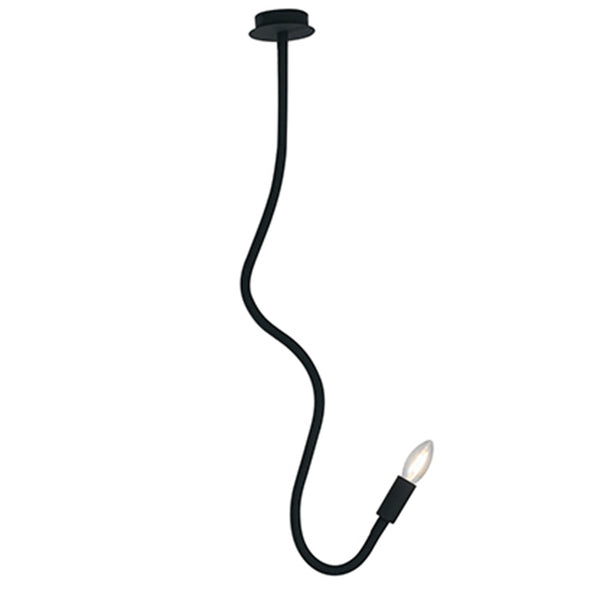 PLAFONIERA LOVER NERA 1XE14 10X10X100CM