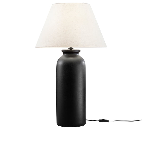 LUME MADIBA IN CERAMICA NERA MISURA TOTALE D40,4XH67,2CM