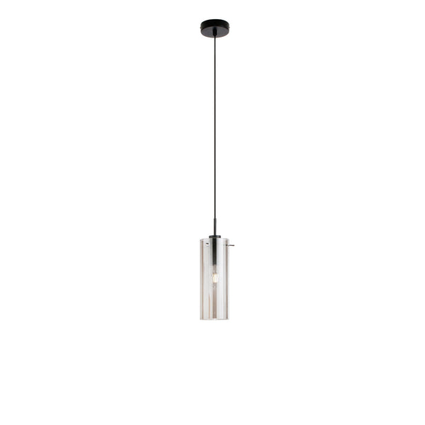 SOSPENSIONE MAGIC NERA/FUME' 1XE27 10X150CM