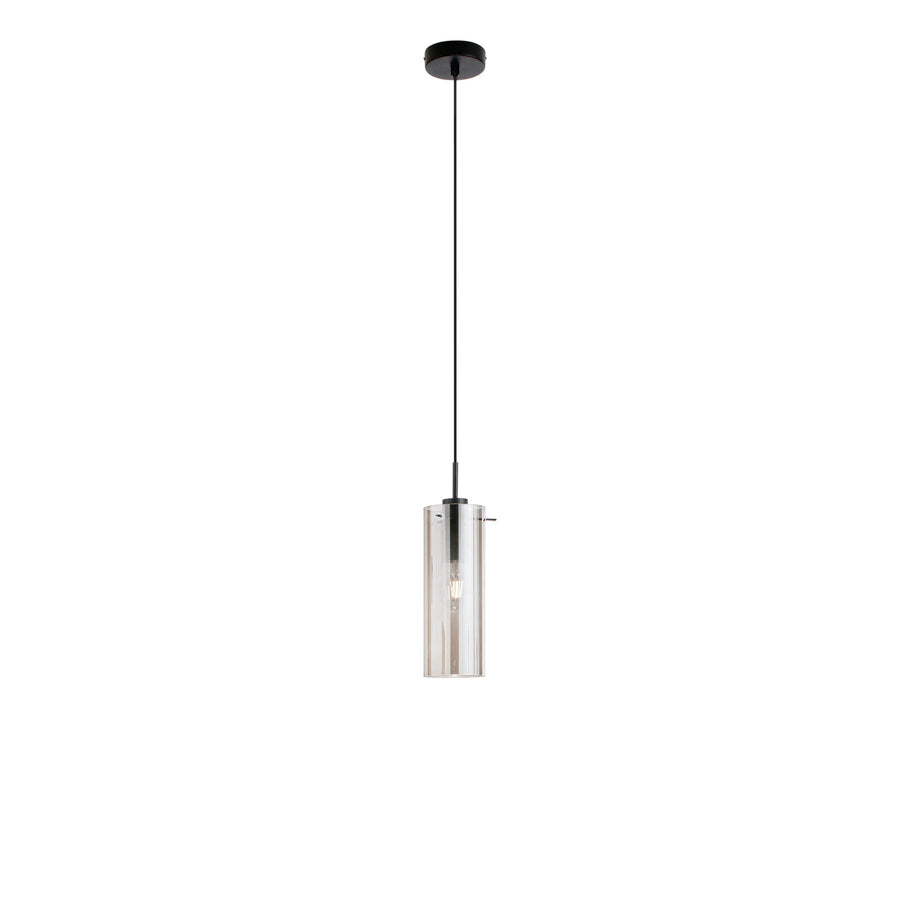 SOSPENSIONE MAGIC NERA/FUME' 1XE27 10X150CM