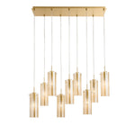 SOSPENSIONE MAGIC ORO/AMBRA 9XE27 90X30X150CM