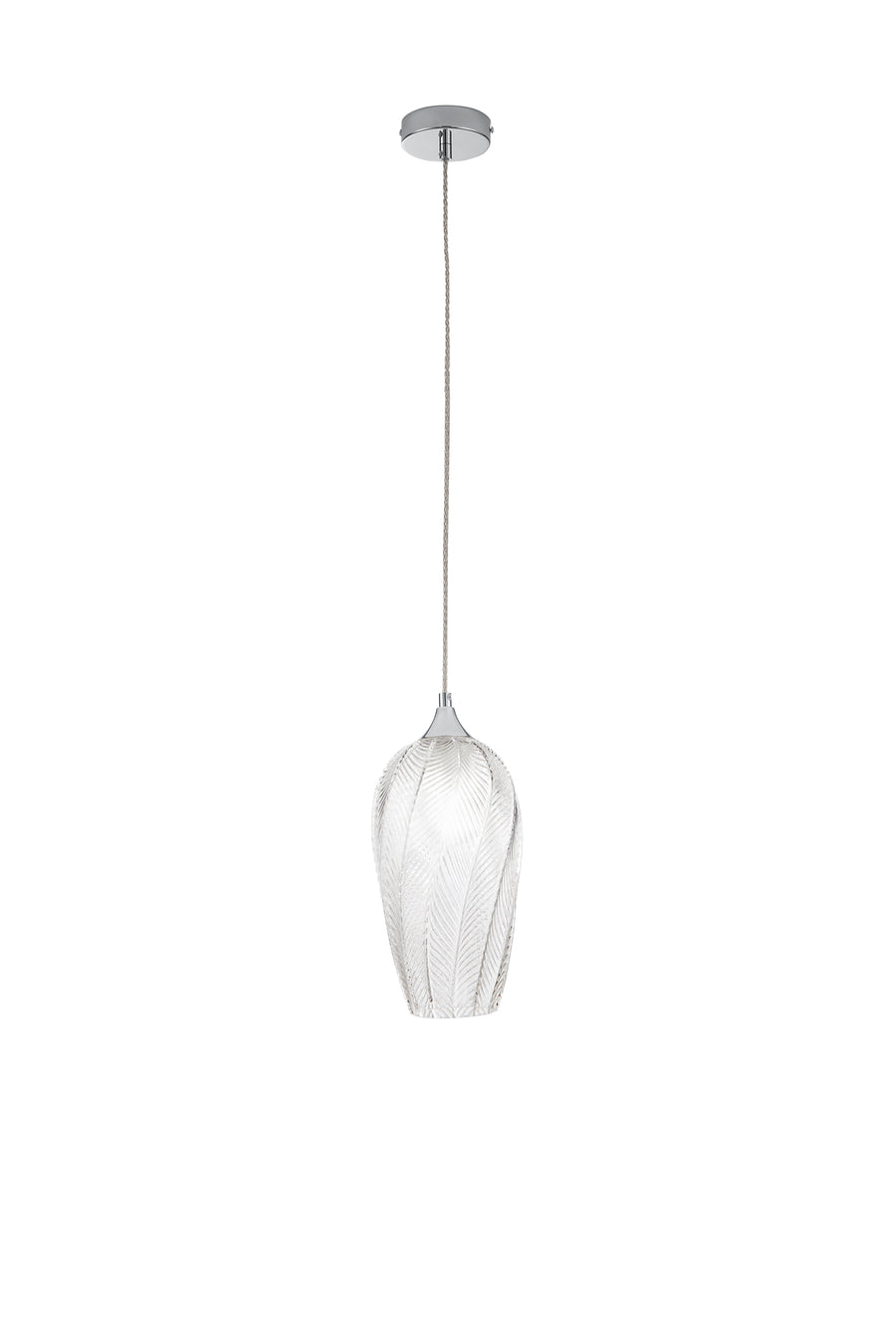 SOSPENSIONE MAJESTY TRASPARENTE IN VETRO 1XE27 16X120CM