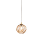 SOSPENSIONE MAJESTY AMBRA IN VETRO 1XE27 23X120CM