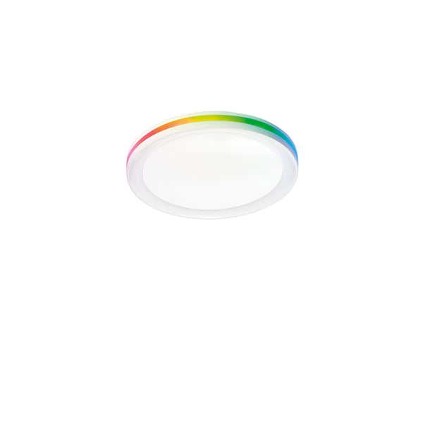 PLAFONIERA LED MAKEUP TONDA BIANCA 35W/4050LM CCT+RGB 40X40X7CM