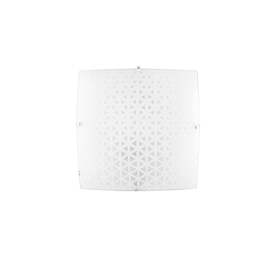 PLAFONIERA MAORI BIANCA 3XE27 40X40X10CM