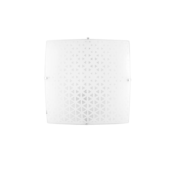 PLAFONIERA MAORI BIANCA 4XE27 50X50X12CM