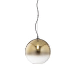 SOSPENSIONE MARTE ORO IN VETRO 1XE27 35X120CM