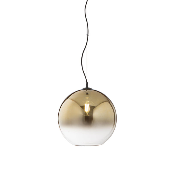SOSPENSIONE MARTE ORO IN VETRO 1XE27 35X120CM