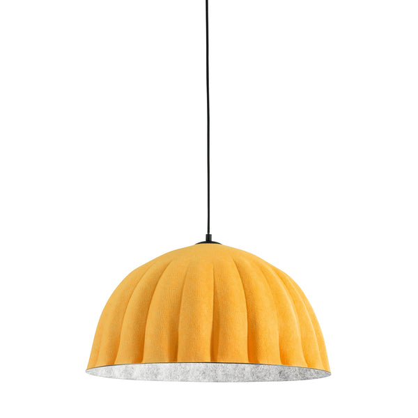 SOSPENSIONE MIDI IN FELTRO ARANCIO/GRIGIO CAVO 2M PARALUME 53CM 1XE27