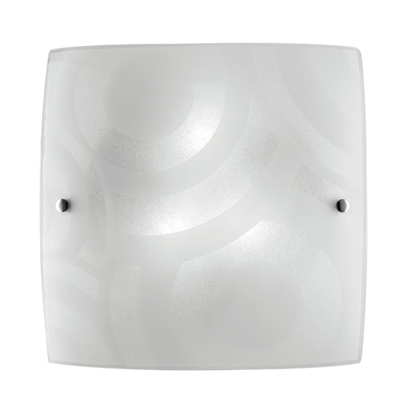 PLAFONIERA MIRO' BIANCA 2XE27 30X9,4X30CM