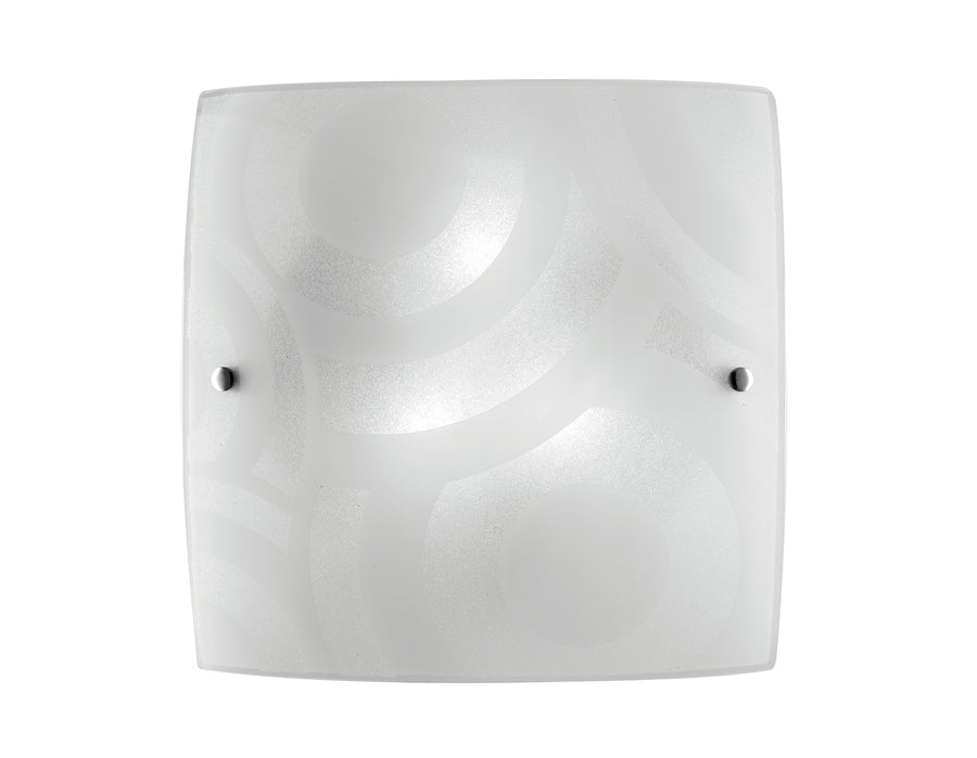 PLAFONIERA MIRO' BIANCA 2XE27 30X9,4X30CM