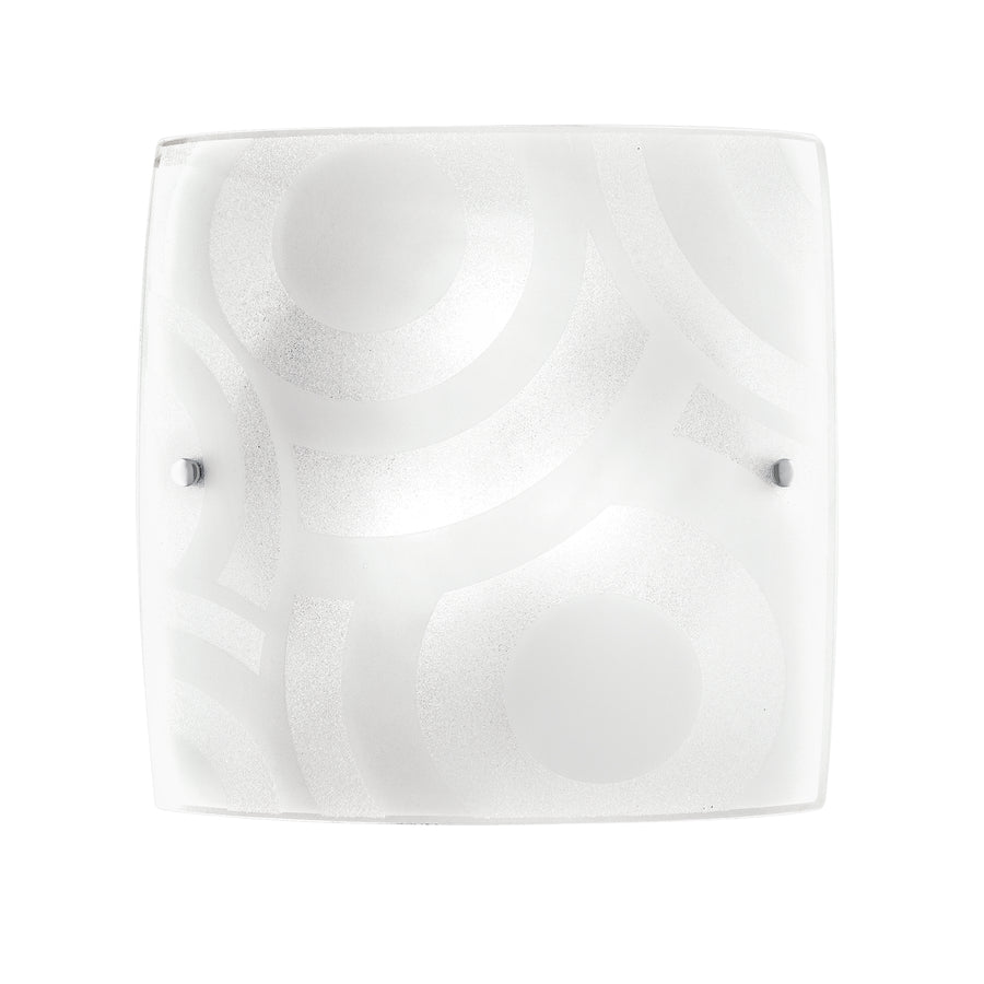 PLAFONIERA MIRO' BIANCA 4XE27 50X11X50CM