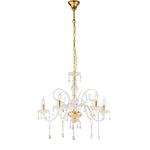 LAMPADARIO MONALISA ORO 5XE14 70X145CM