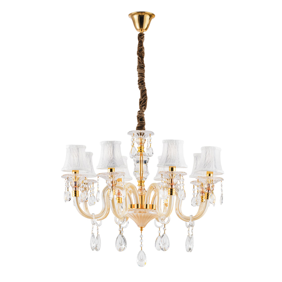 LAMPADARIO MONET ORO 8XE14 73X128CM