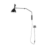 APPLIQUE MORGAN NERA 1XE27 74,5X18X53CM