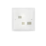 PLAFONIERA MUSA OPALE/TORTORA 2XE27 40X8,5X40CM