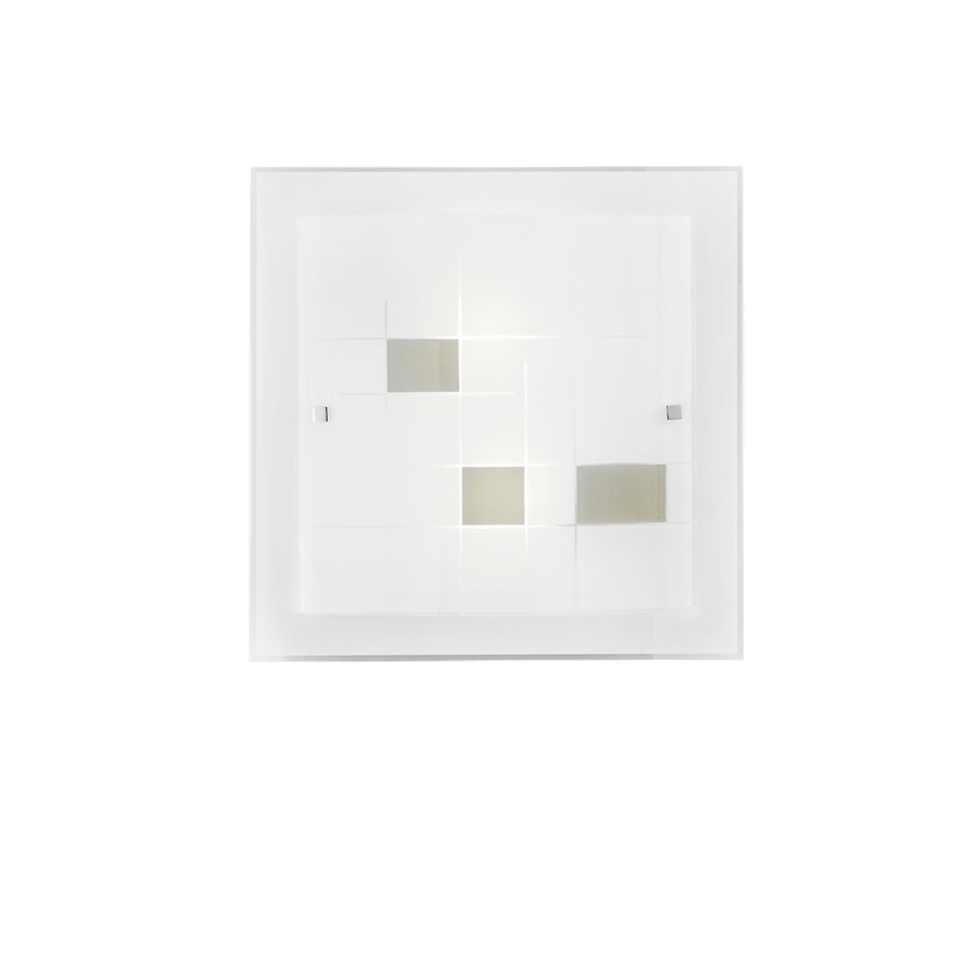PLAFONIERA MUSA OPALE/TORTORA 2XE27 40X8,5X40CM