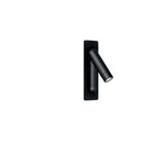 APPLIQUE LED AD INCASSO ORIENTABILE DEFOE NERA 3W 300LM 3000K 6,7X14X16,9CM