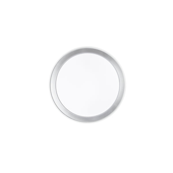 PLAFONIERA LED NEON BIANCA TONDA BIANCA/SILVER 40W 5200LM CCT 50X50X8CM