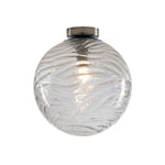 PLAFONIERA NEREIDE TRASPARENTE 1XE27 25X25CM