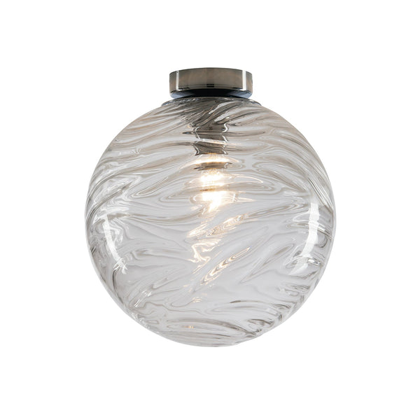 PLAFONIERA NEREIDE TRASPARENTE 1XE27 25X25CM