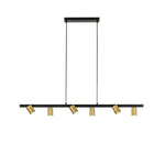 SOSPENSIONE NIZZA NERA/ORO 6XGU10 110X15X150CM