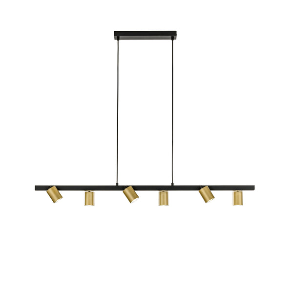 SOSPENSIONE NIZZA NERA/ORO 6XGU10 110X15X150CM