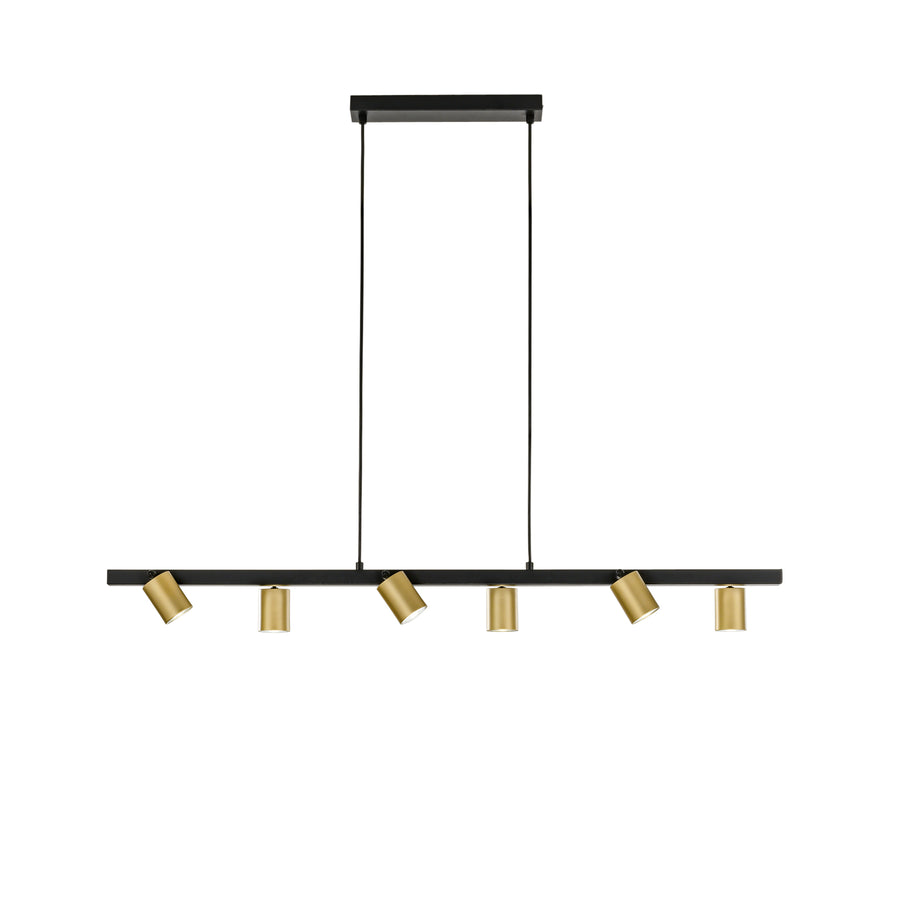 SOSPENSIONE NIZZA NERA/ORO 6XGU10 110X15X150CM