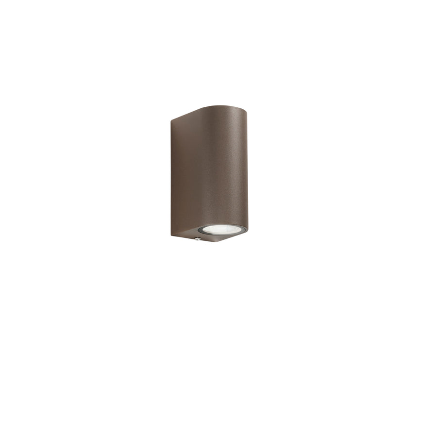 APPLIQUE BIEMISSIONE ONE CORTEN 2XGU10 IP54 6,7X9,3X13CM