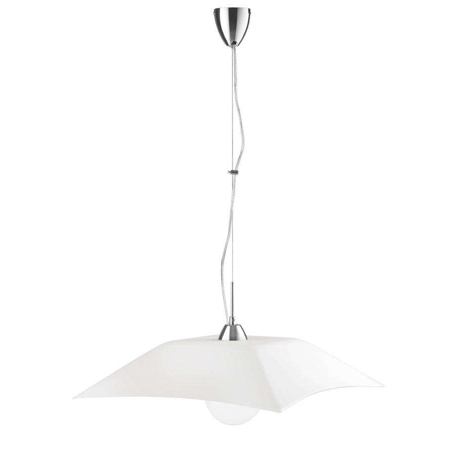 SOSPENSIONE OSIRIDE BIANCA 1XE27 50X50X120CM
