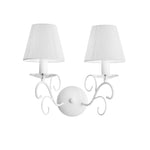 APPLIQUE PERLA BIANCA 2XE14 38X20X33CM