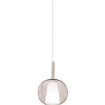 SOSPENSIONE PIREX MARRONE IN VETRO 1XE27 25X120CM