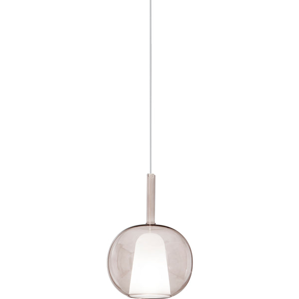 SOSPENSIONE PIREX MARRONE IN VETRO 1XE27 25X120CM