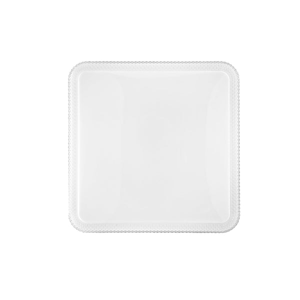 PLAFONIERA LED PIXEL QUADRATA BIANCA 40W 3900LM CCT DIMMERABILE WI-FI CON TELECOMANDO 48X9X48CM