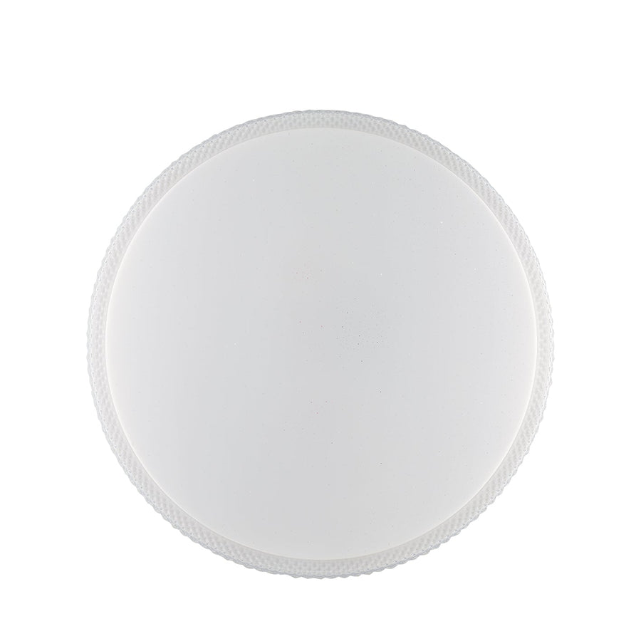 PLAFONIERA LED PIXEL TONDA BIANCA 40W 3900LM CCT DIMMERABILE WI-FI CON TELECOMANDO 49,5X9,5X49,5CM