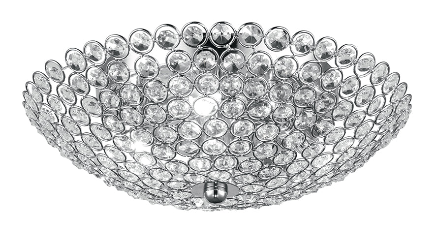 PLAFONIERA PLANET CROMO 4XG9 32X32X11CM