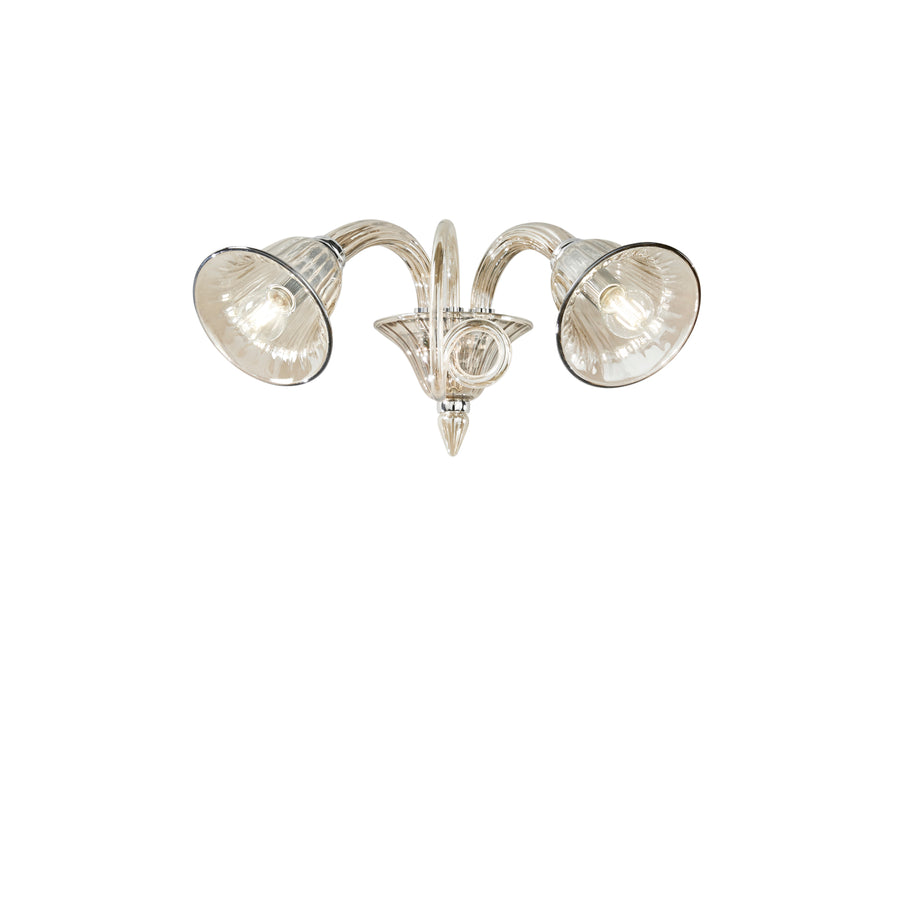 APPLIQUE POSEIDON CHAMPAGNE 2XE14 37X37X23,5CM
