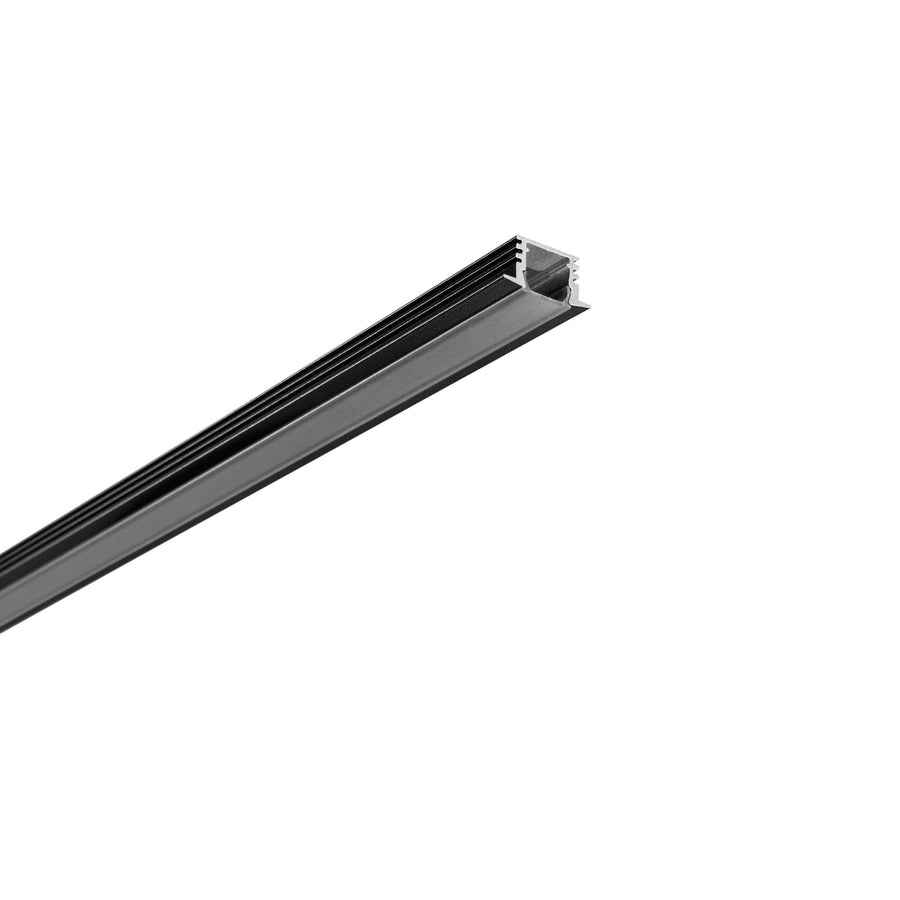 PROFILO BERLINO NERO CON TAPPI E STAFFETTE INCLUSI 200X2,5X1,2CM