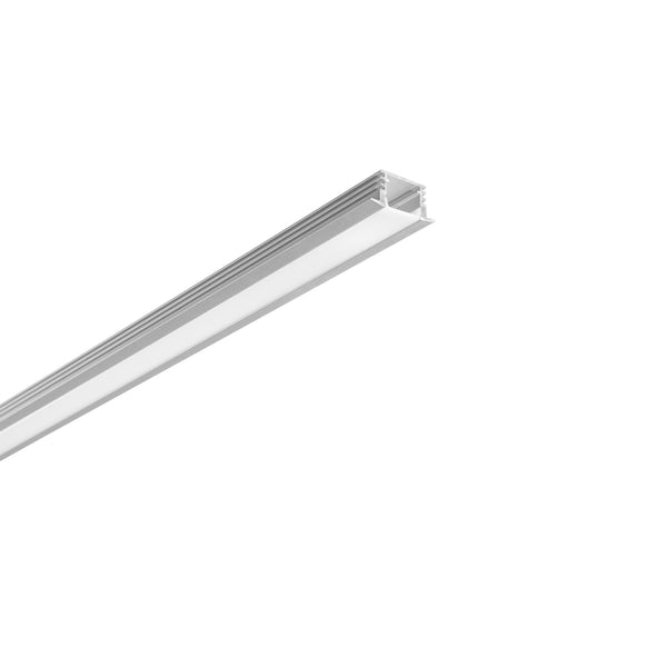 PROFILO BERLINO ALLUMINIO/OPALE CON TAPPI E STAFFETTE INCLUSI 200X2,5X1,2CM
