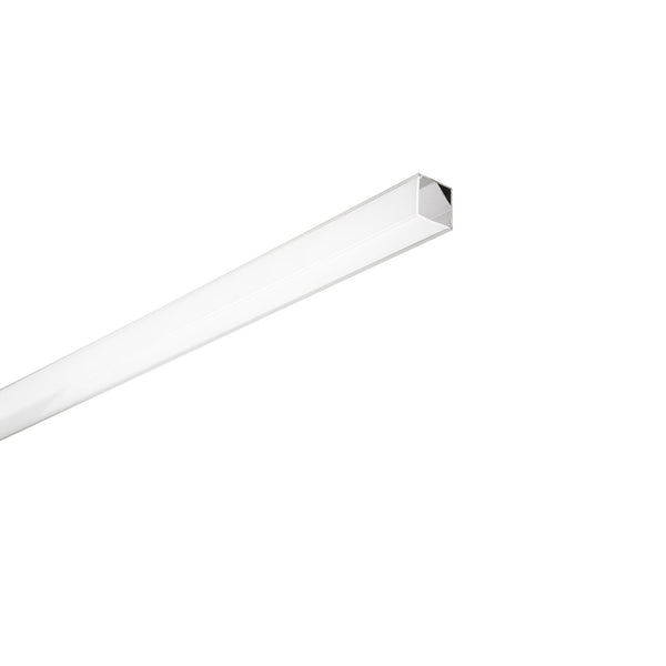 PROFILO DORIK ALLUMINIO/OPALE CON TAPPI E STAFFETTE INCLUSI 200X1,6X1,1CM