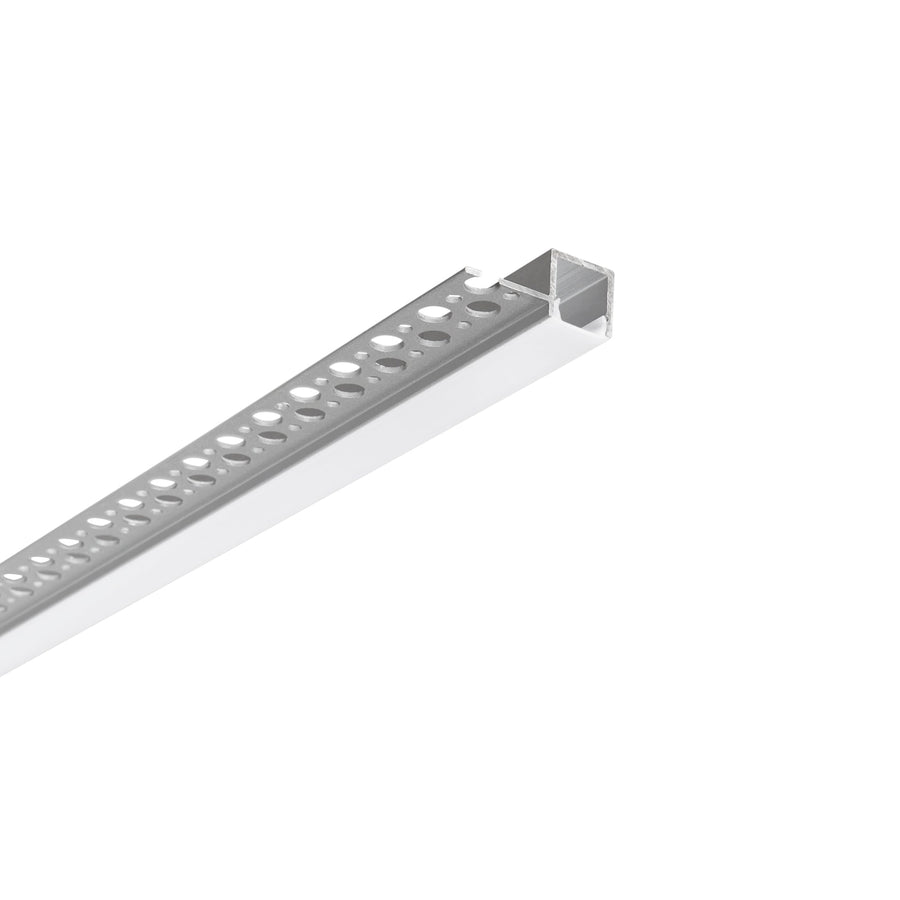 PROFILO EDGE ALLUMINIO PER CARTONGESSO CON TAPPI INCLUSI 200X3,5X1,49CM