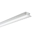 PROFILO GORIZIA ALLUMINIO/OPALE CON TAPPI INCLUSI 200X6,2X1,8CM